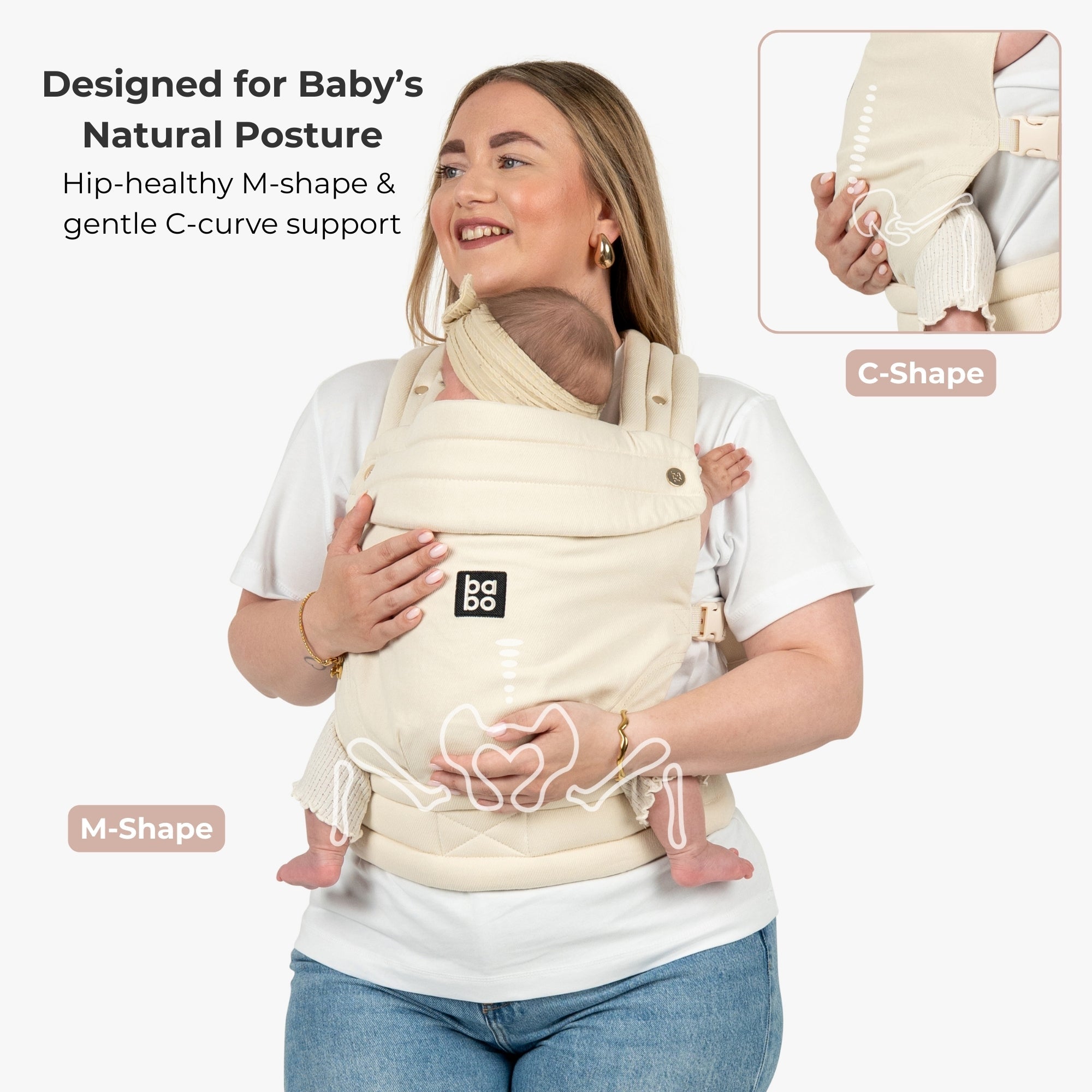 The Bonding Carrier - Cotton Cloud - Baby Bondé