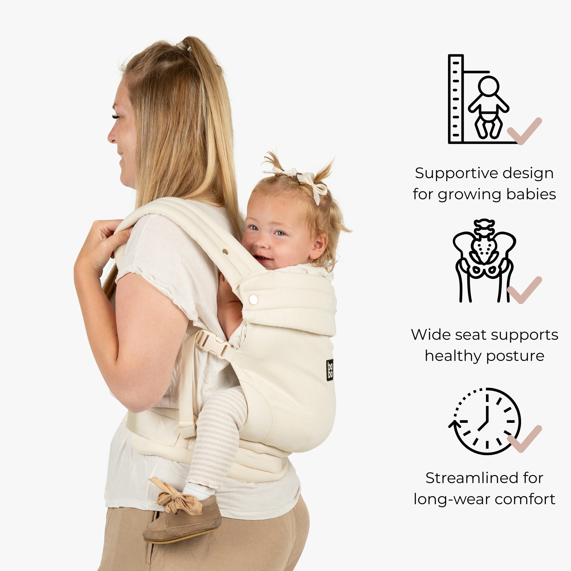 The Bonding Carrier - Cotton Cloud - Baby Bondé