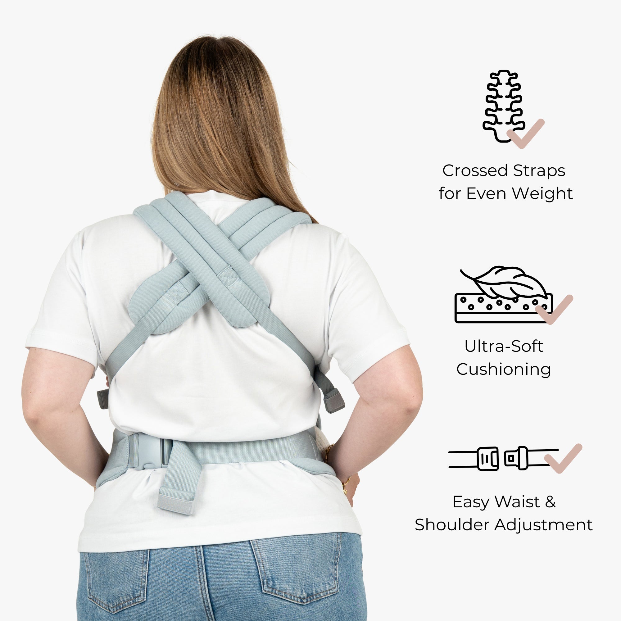 The Bonding Carrier - Denim Cloud - Baby Bondé
