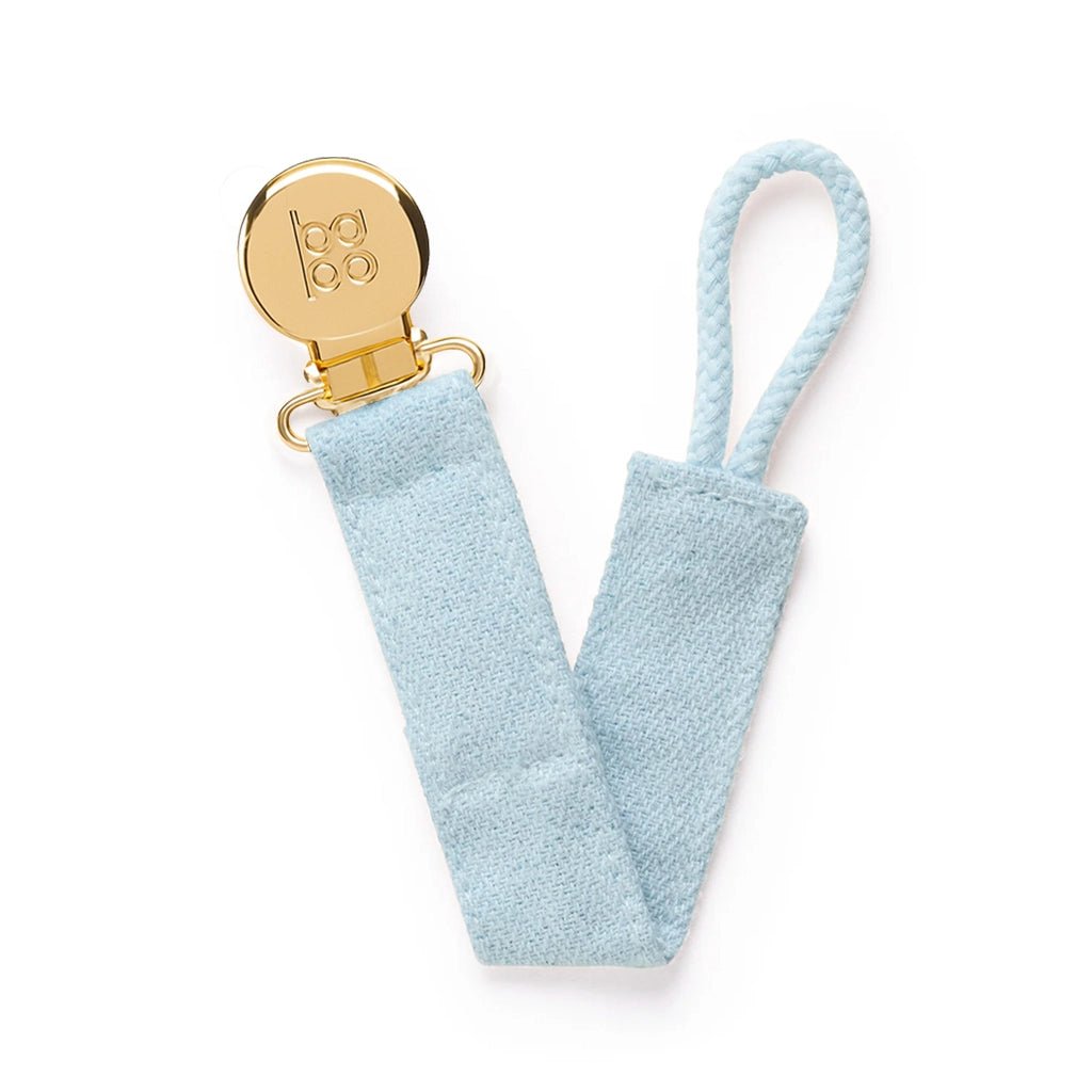Cotton Denim Pacifier Clip - Baby Bondé