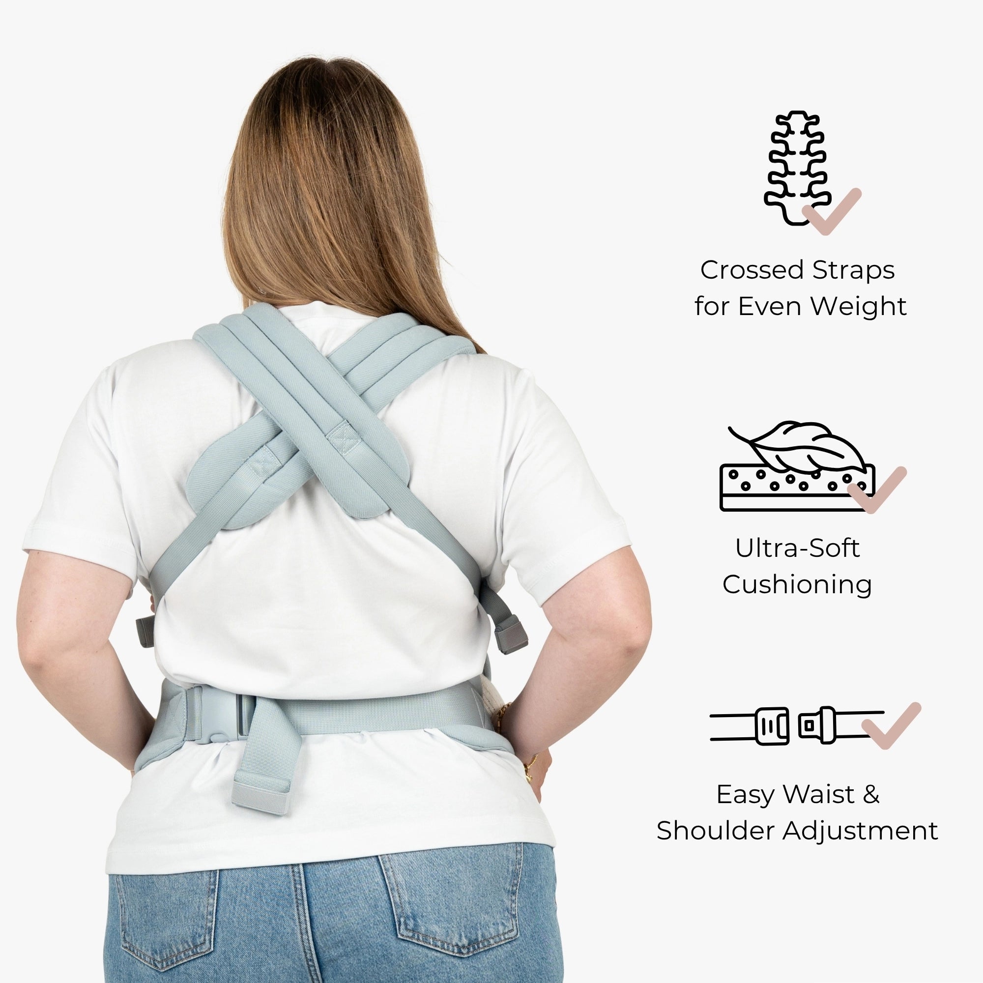 The Bonding Carrier - Denim Cloud - Baby Bondé